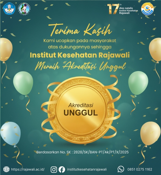 Institut Kesehatan Rajawali Resmi Meraih Akreditasi UNGGUL